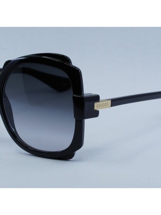 Gucci GG1431S 001 Women Sunglasses Black Butterfly Frame, Grey Lenses main image 11